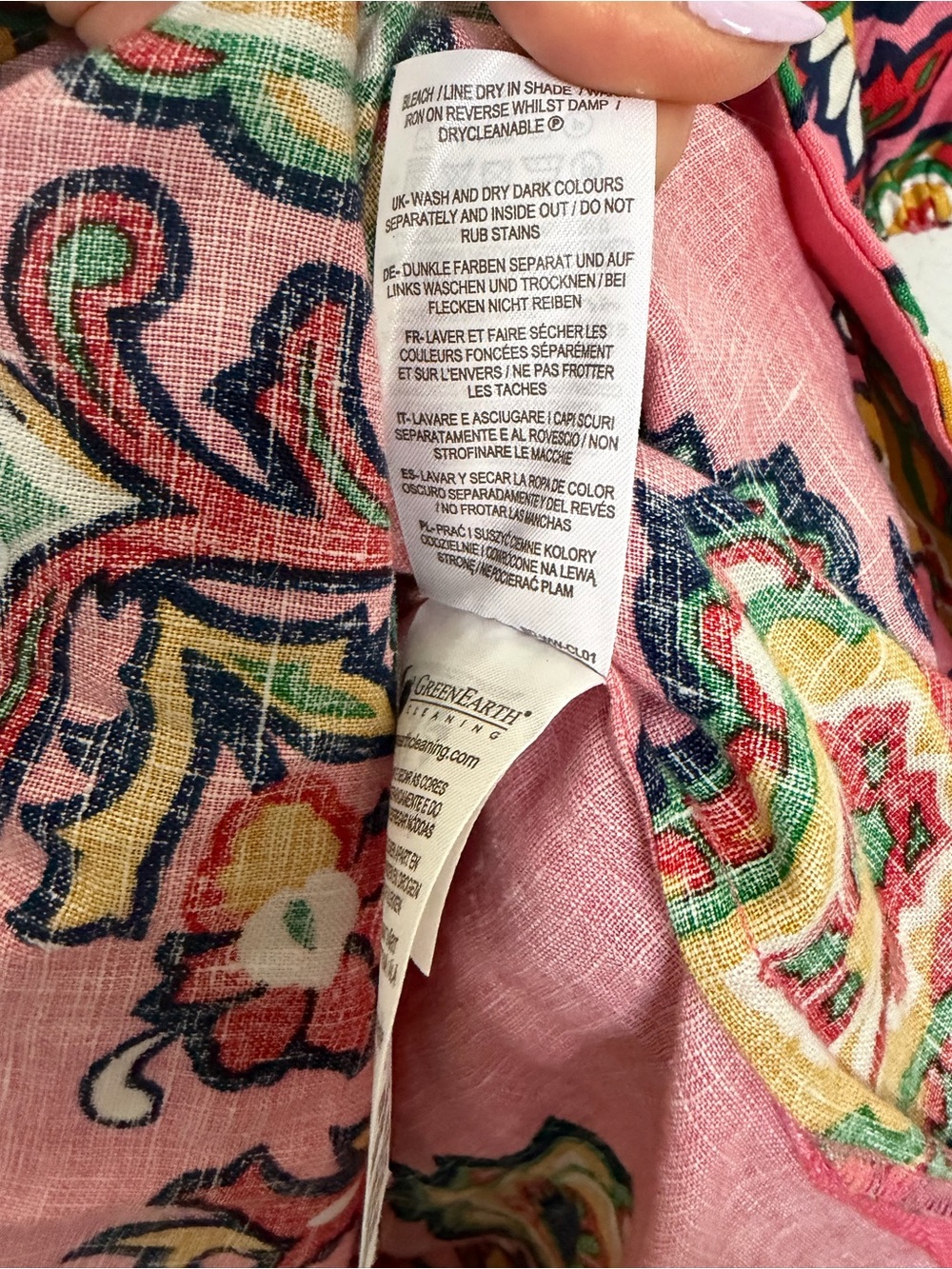 Boden pink linen maxi dress size 6 - Picture 6 of 9
